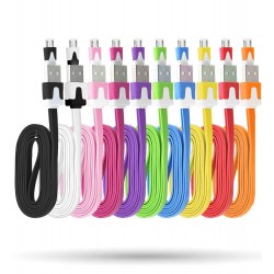 Câble Chargeur pour SAMSUNG Galaxy Note 4 USB / Micro USB Noodle Universelle