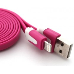 Cable pour IPHONE 5C Noodle Chargeur Lighting Usb APPLE 1m