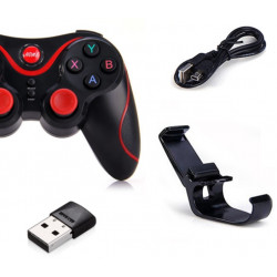 Manette avec Support pour Smartphone PC USB Bluetooth Jeux Video Joystick Precision Universel