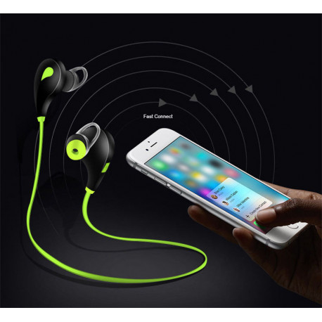 Ecouteurs Bluetooth Sport pour Smartphone Sans Fil Bouton Son Kit Main Libre INTRA-AURICULAIRE Universel