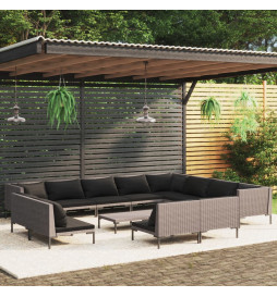 Salon de jardin 13 pcs avec...