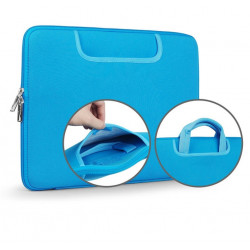 Pochette avec poignée 15" pour Mac PC Housse Protection Sacoche Ordinateur Portable Tablette 15 Pouces