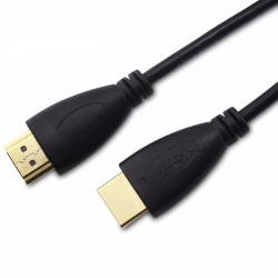 Cable HDMI Male 2m pour Console Gold 3D FULL HD 4K Television Ecran 1080p Rallonge (NOIR)