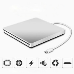 Lecteur/Graveur CD-DVD-RW Type-C pour MAC Portable Externe