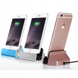 Station d'Accueil pour IPHONE APPLE Lightning Smartphone Support Chargeur Bureau (NOIR)