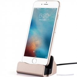 Station d'Accueil pour IPHONE APPLE Lightning Smartphone Support Chargeur Bureau (NOIR)