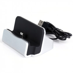 Station d'Accueil pour IPHONE APPLE Lightning Smartphone Support Chargeur Bureau (NOIR)