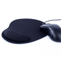 Tapis de Souris Mousse pour PC & MAC Tendinite Bureau Repose Poignet (NOIR)