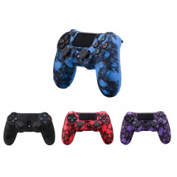 Coque Silicone pour Manette PS4 Playstation Grip Accroche Militaire Protection