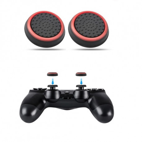 Protege Joysticks x2 pour Manette PS4 Playstation Silicone Grip Accroche Capuchon Lot de 2