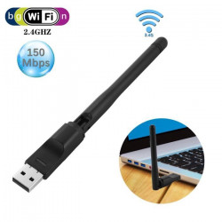 Adaptateur Wifi USB pour PC & MAC Sans Fil Amplificateur Recepteur 150Mbp (NOIR)