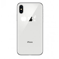 Coque Silicone IPHONE X Trognon de Pomme Fun APPLE Mange Pomme Transparente Protection Gel Souple