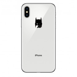 Coque Silicone IPHONE X Batman Fun APPLE Bruce Wayne Tête Pomme Transparente Protection Gel Souple