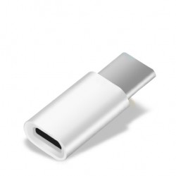 Adaptateur Micro USB/Type C pour Smartphone & Tablette Convertisseur Blanc