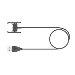 Cable Chargeur pour FITBIT Charge 3 Pince 1 Metre USB Rapide (NOIR)