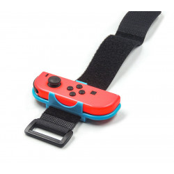 Brassard Poignee x2 pour Joy-Con Manette Nintendo Switch Just Dance (BLEU/ROUGE)