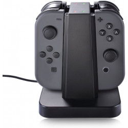 Station de chargement pour 4 Joy-Con Manette Nintendo Switch Recharge (NOIR)