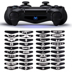 Sticker pour Manette PlayStation 4 PS4 LED Bar Lumineuse Skin Autocollants Reutilisable