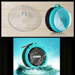 Enceinte Bluetooth Sport pour Smartphone Ventouse Haut-Parleur Micro Waterproof