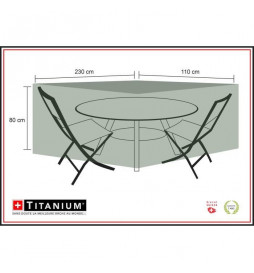 Housse pour table ovale +...